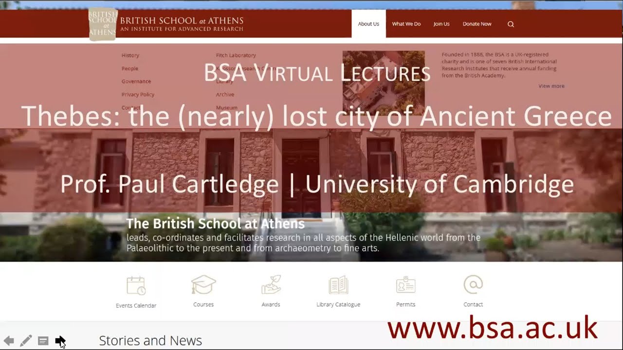 Paul Cartledge, “Thebes: the (nearly) lost city of Ancient Greece”