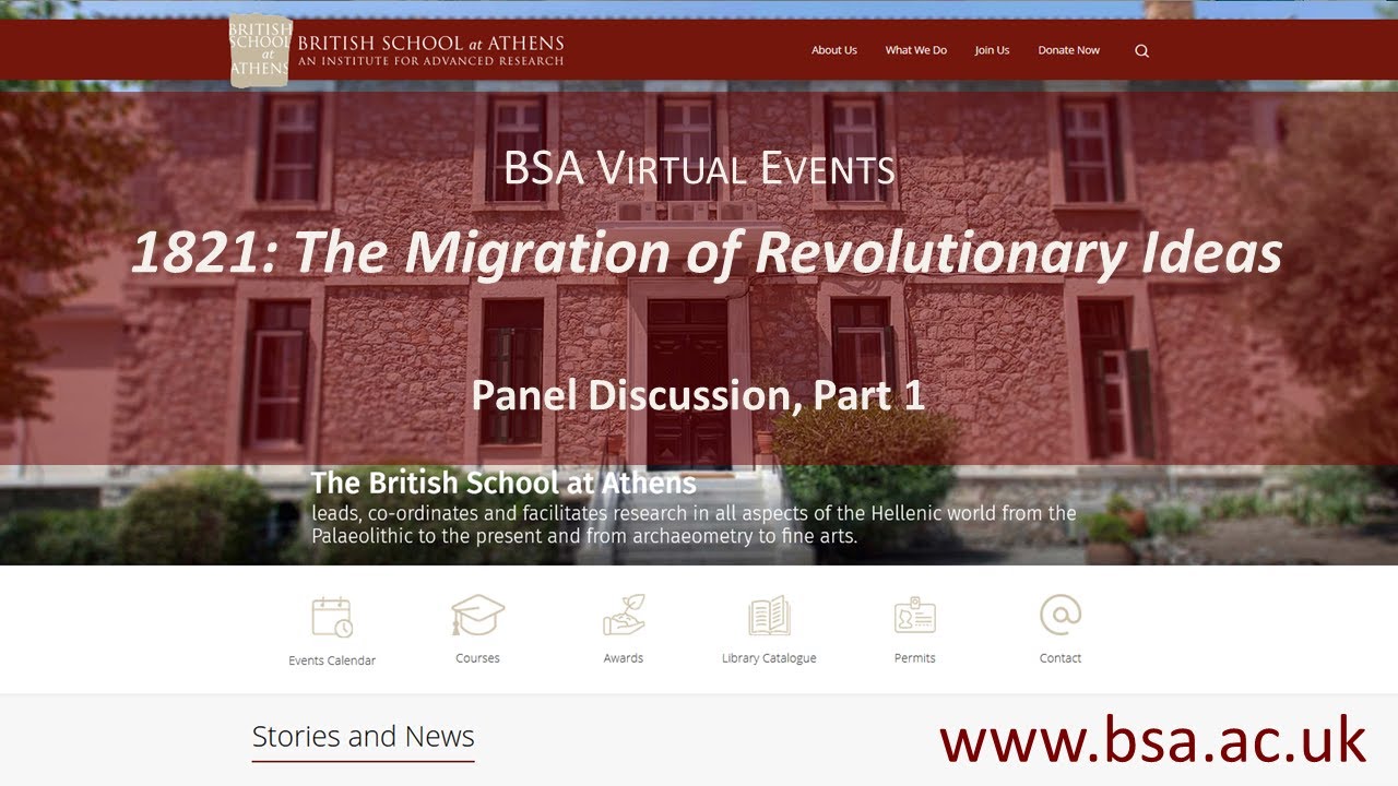 Panel Discussion: “1821: The Migration of Revolutionary Ideas” (Part 1)