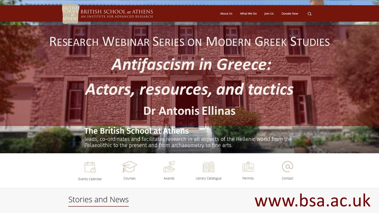 Antonis Ellinas , “Antifascism in Greece: Actors, resources, and tactics”