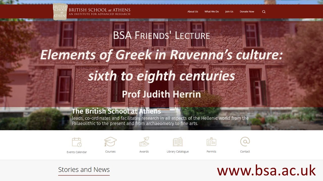 Judith Herrin, “Elements of Greek in Ravenna’s culture: sixth to eighth centuries”