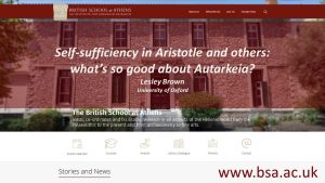 Self-sufficiency in Aristotle and others: what’s so good about Autarkeia