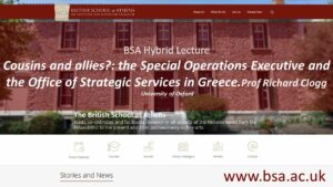 Richard Clogg, “Cousins and allies?: the Special Operations Executive and the Office of Strategic Services in Greece”