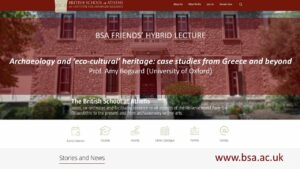 Prof. Amy Bogaard - "Archaeology and ‘eco-cultural’ heritage: case studies from Greece and beyond"