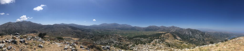 View of the Lasithi plateau from the north. Photo: Andriana-Maria Xenaki.