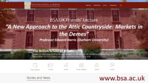 Professor Edward Harris (Durham University), “A New Approach to the Attic Countryside: Markets in the Demes”